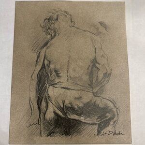 Original Art Drawing of Man by 
Robert D Anderson